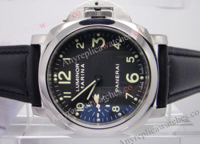 Replica Panerai Luminor Marina 44mm balck Face w/leather band